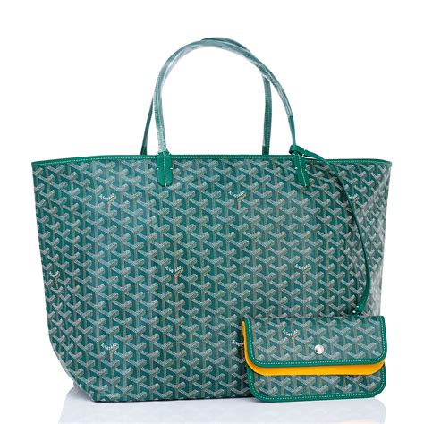 goyard tote bag green|goyard tote bag with zipper.